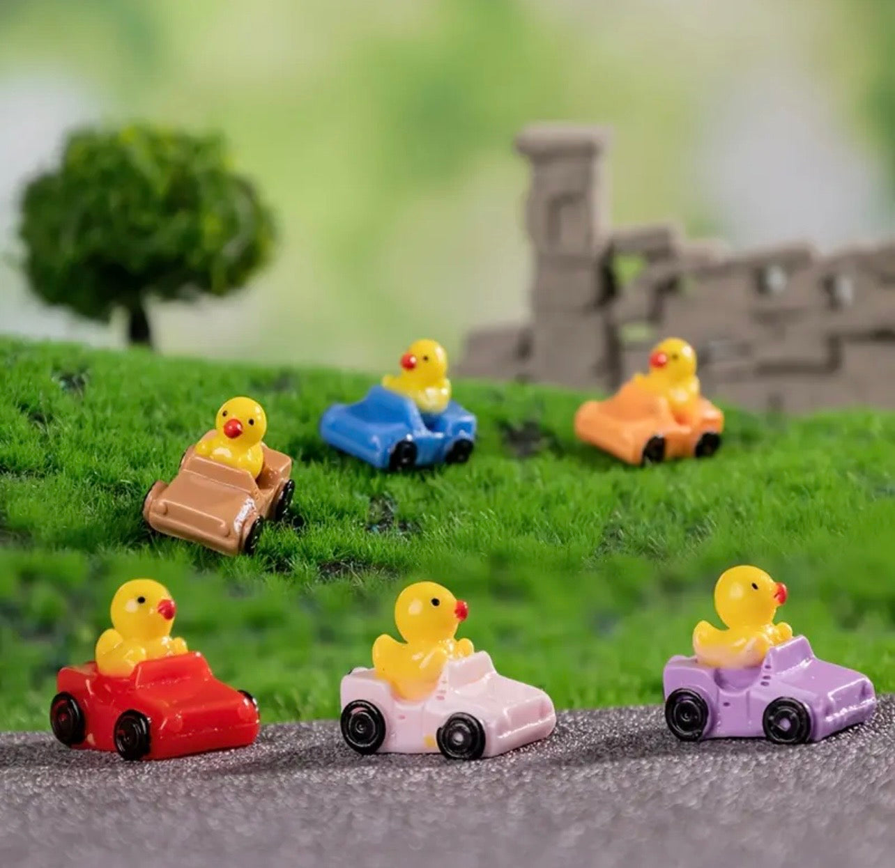 Resin Mini Car Ducks