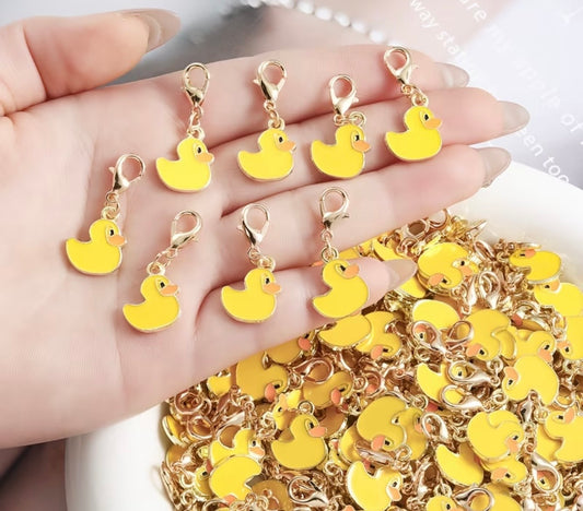 Little Golden Yellow Duck Keychain