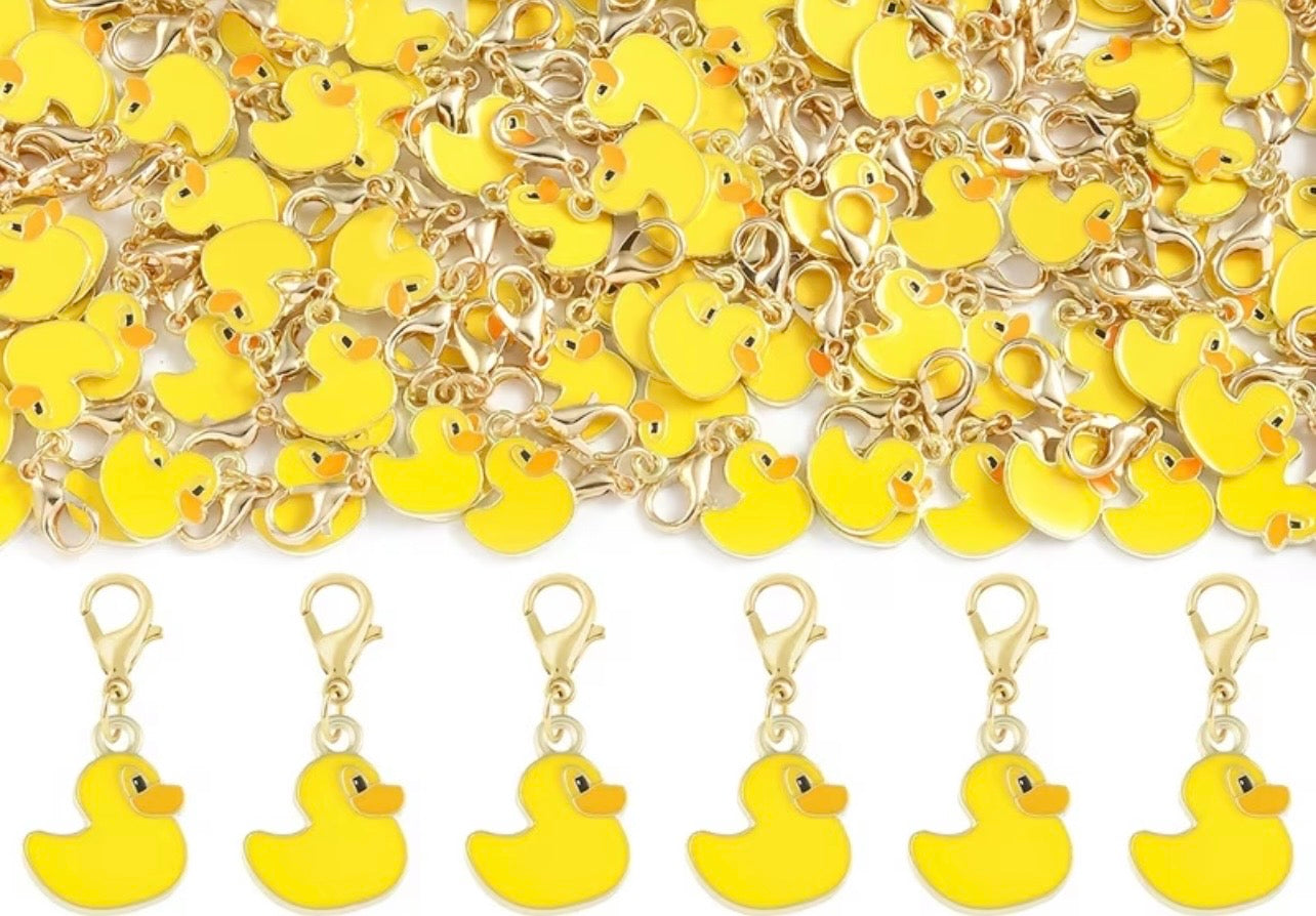 Little Golden Yellow Duck Keychain